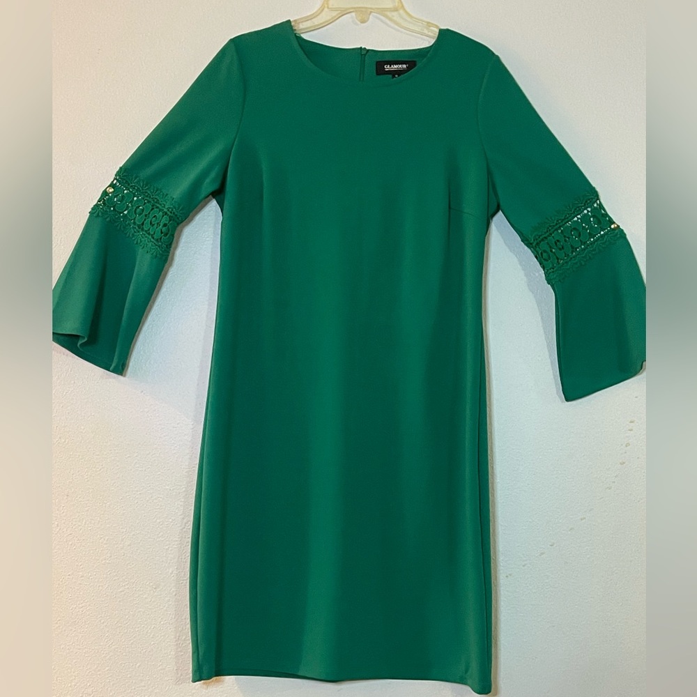 Green business dress
